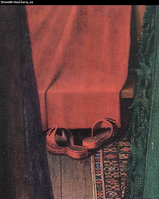 EYCK, Jan van Portrait of Giovanni Arnolfini and his Wife (detail)  yui